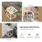 Folding Adirondack Chair HDPE Outdoor Patio Chair With Side Table Cup Holder All Weather Lounge Chair Fire Pit Furniture